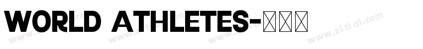 World Athletes字体转换